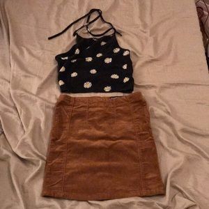Brandy Melville Sachi Halter and Justina Skirt